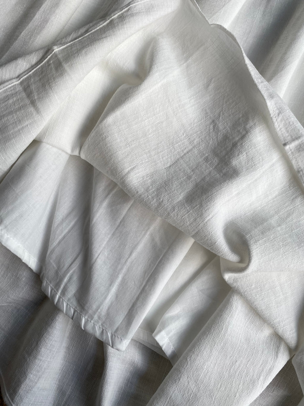 Avene Pleated Dress in White